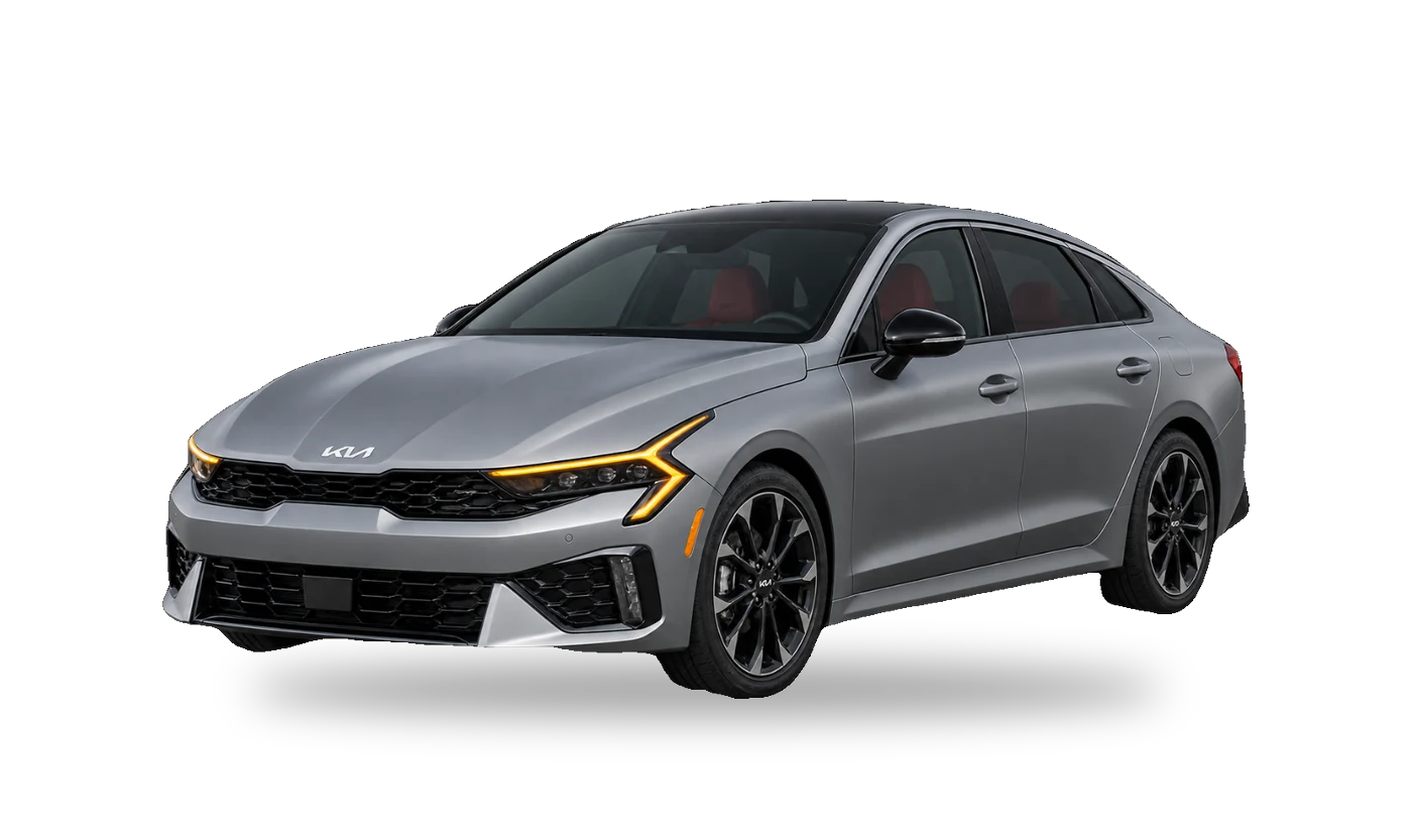 2026 Kia K5 GT-Line in matte grey
